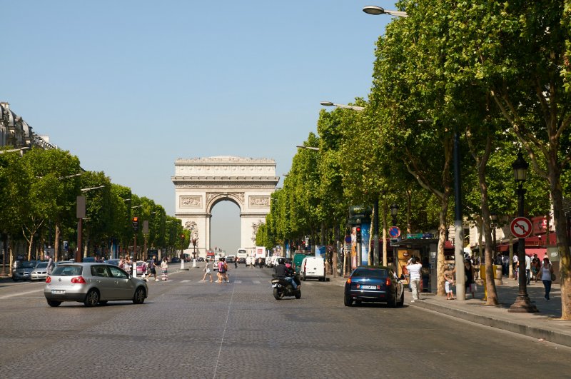 Arch de Triomphe and Cars