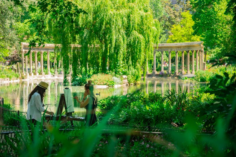 Painters in Parc Monceau