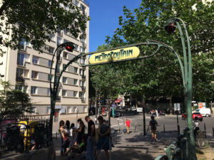 Édicule Guimard of the Botzaris station