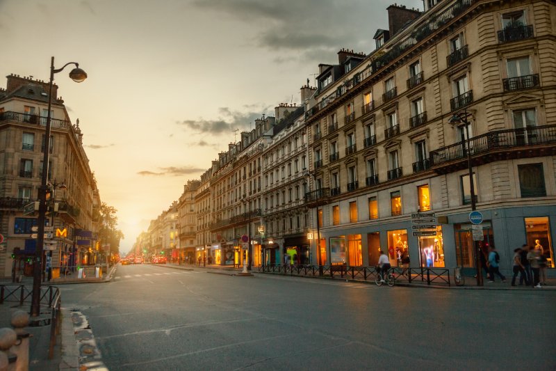 Street view of Rue de Rivoli