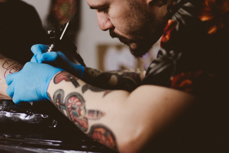 Tattoo Artist Tattooing
