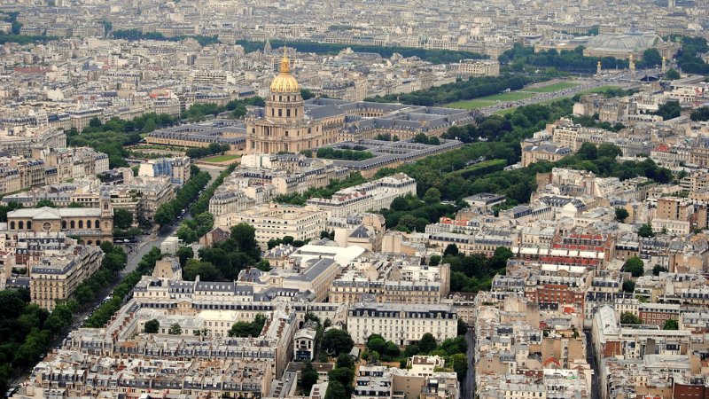 Hotel des Invalides Aerial View