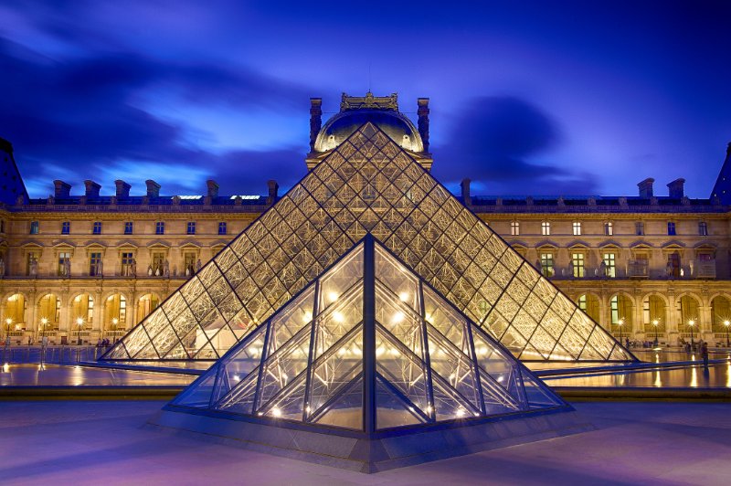 Louvre Museum by Night