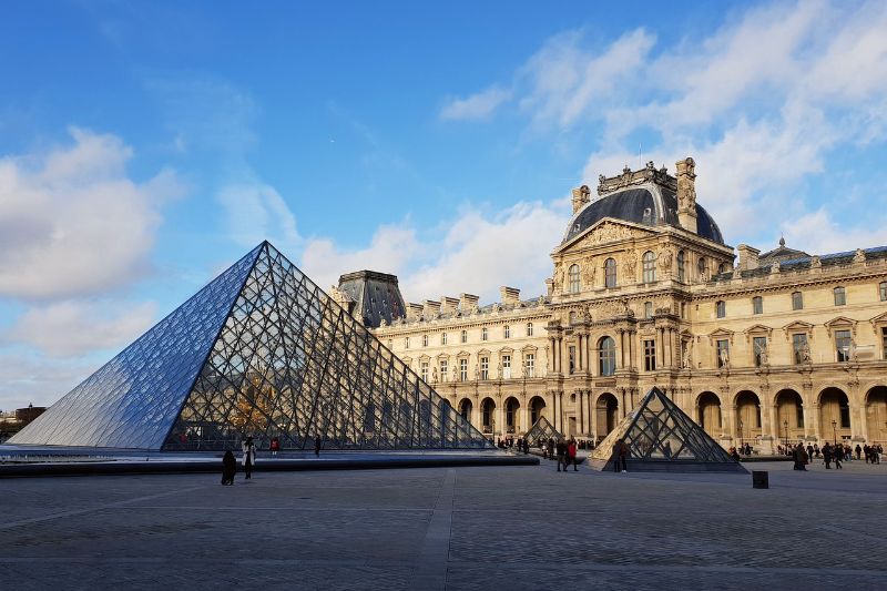 The Louvre Pyramid and Museum