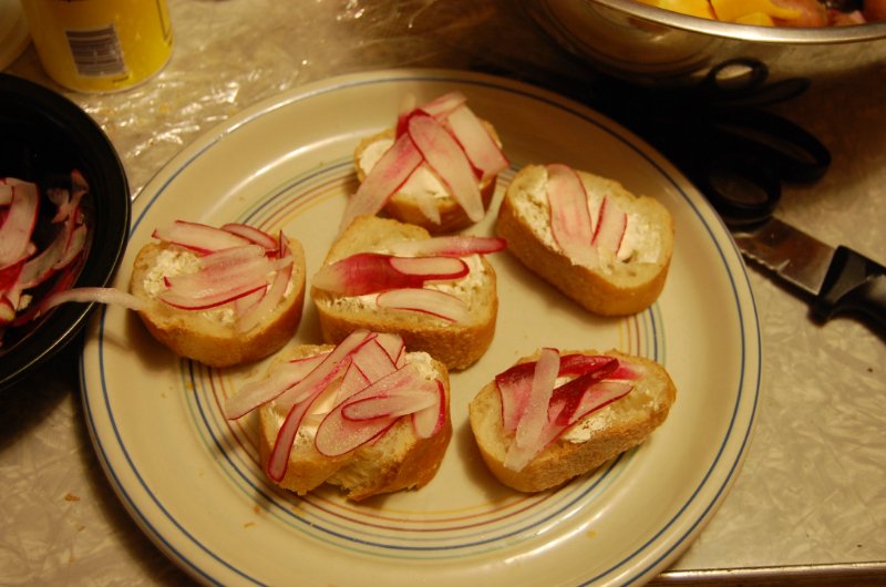 Plate of French Radish Toast