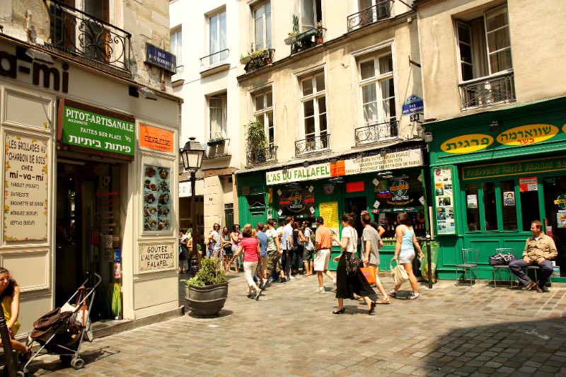 Le Marais District in Paris