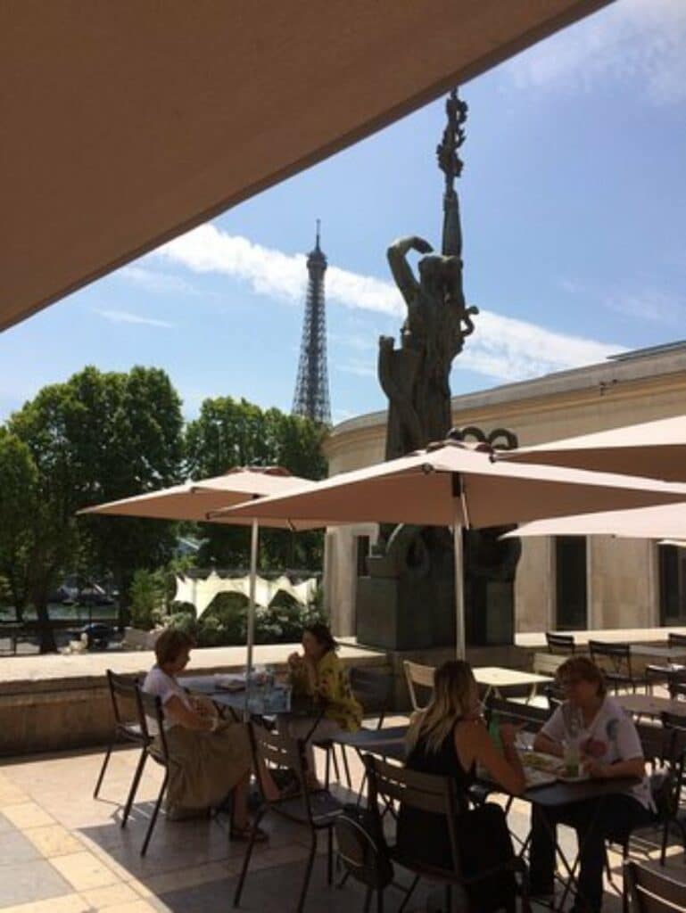 People having meal at cafe