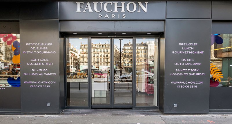Entrance of Fauchon Paris