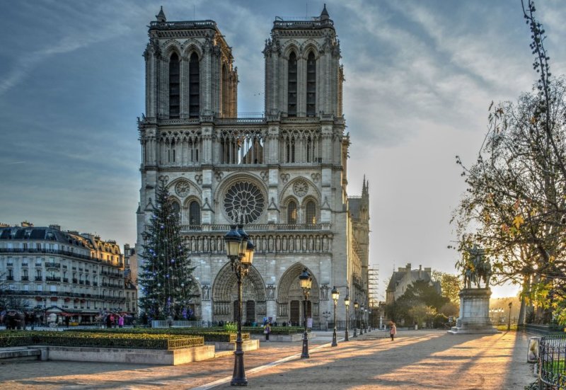 Notre Dame and Skyline