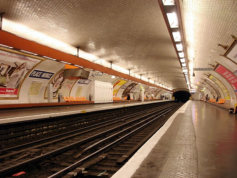 Place Monge Station Rails