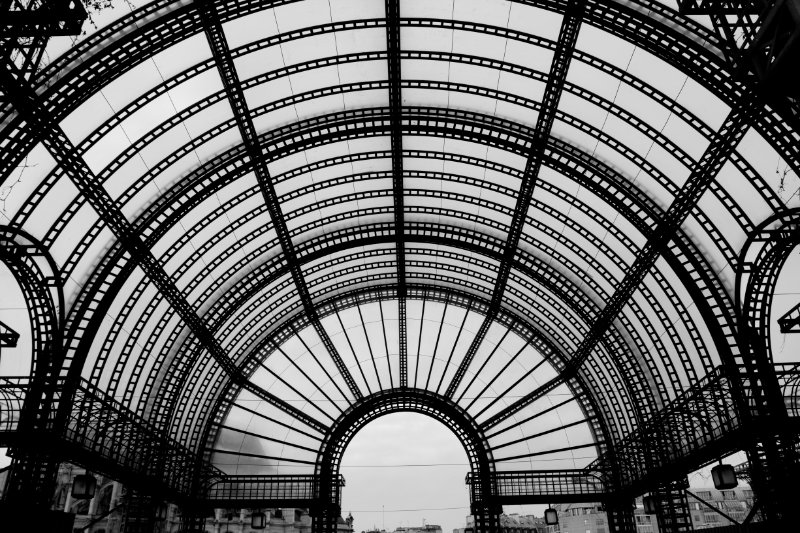Roof of entrance of les Halles