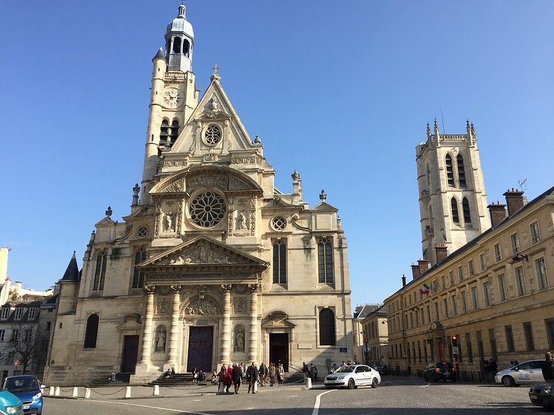 Saint Etienne du Mont Church facade