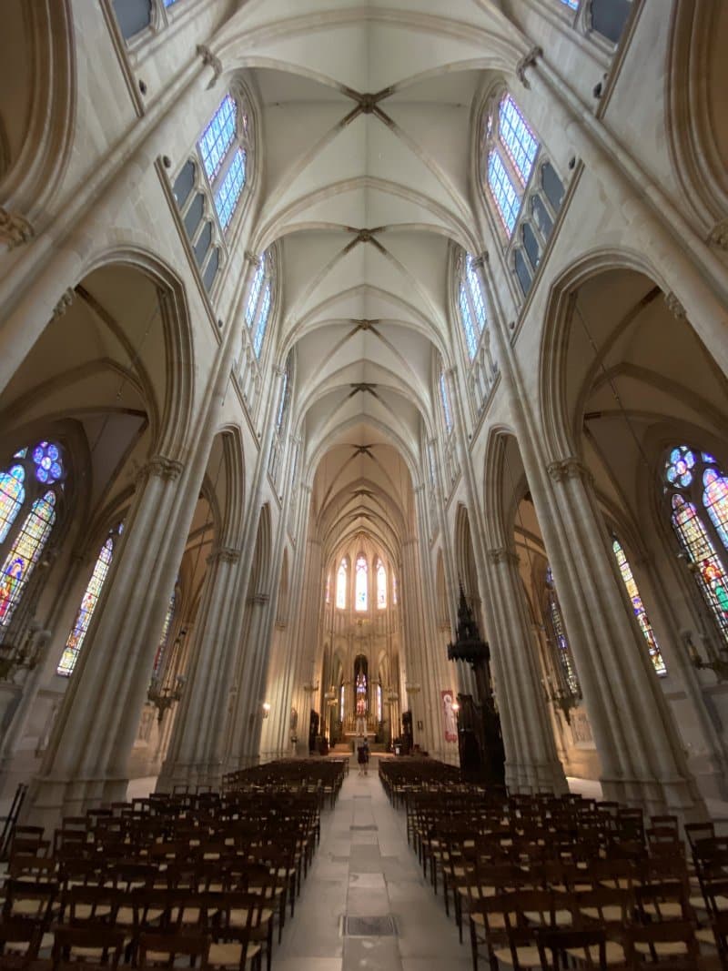 Interior of Sainte-Clotilde Basilica