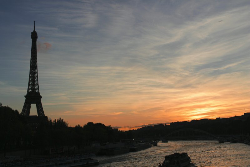 Eiffel Tower During Sunset