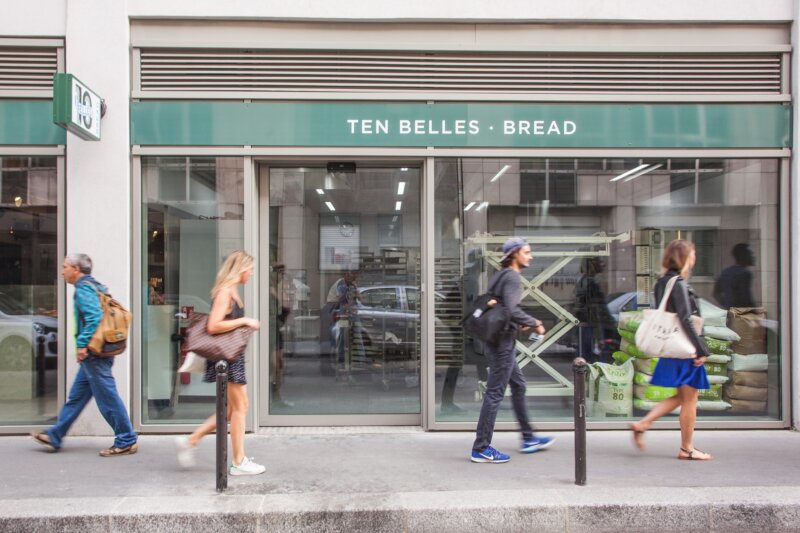 Ten Belles Bread store front