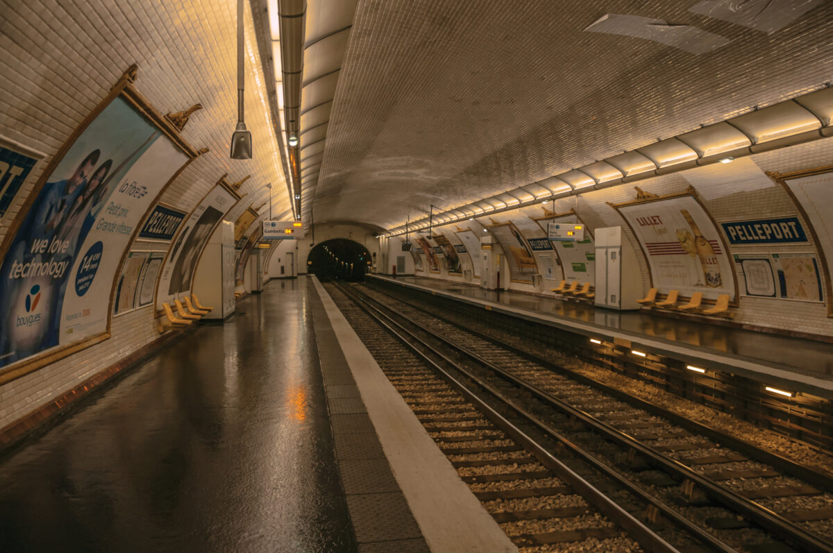 The Paris metro station Arts et Metiers has become a popular tourist destination for its unique design.