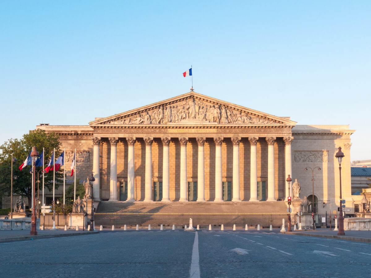 The Assemblée Nationale in Paris is a stunning building on the River Seine's banks.