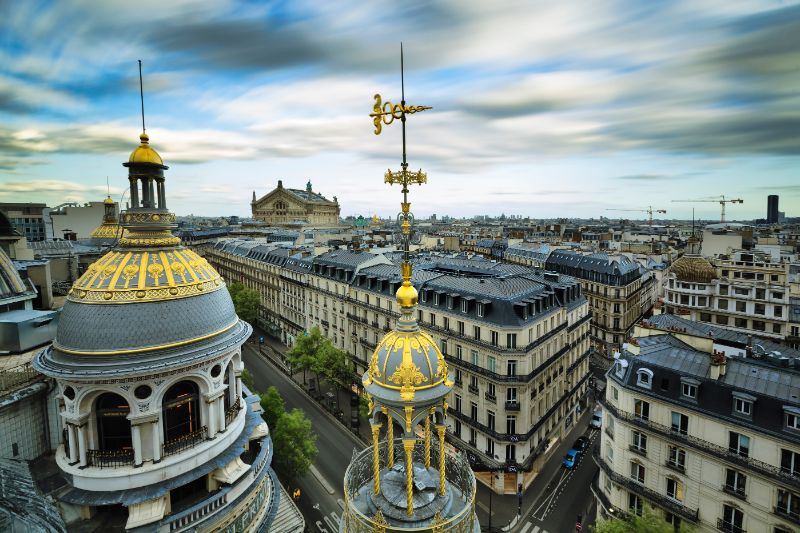 Top of Printemps Overlooking Boulevard Haussmann