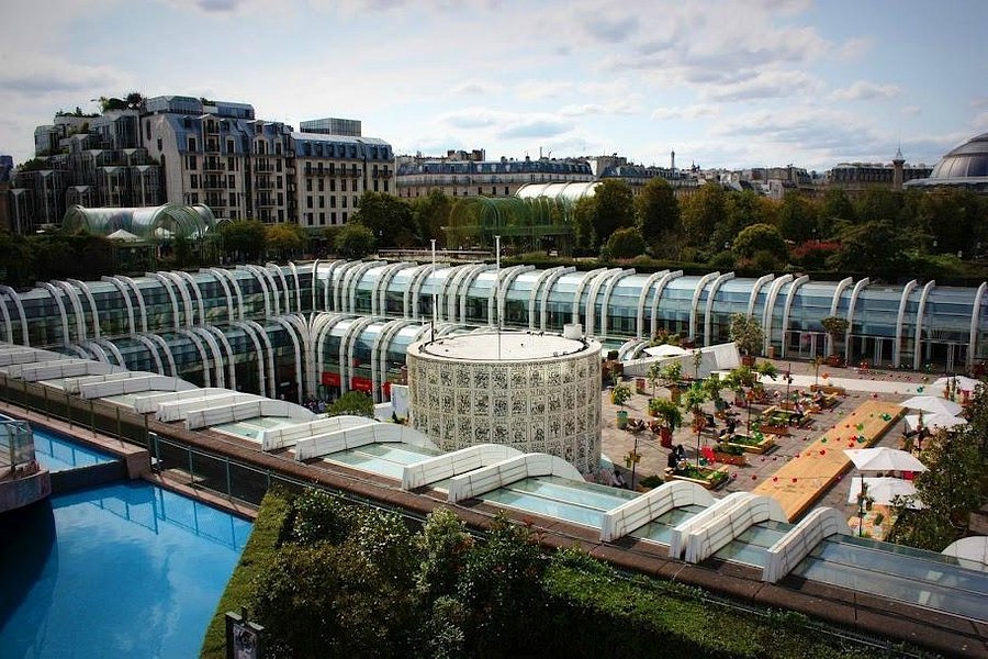 Aerial view of Les Halles in Paris