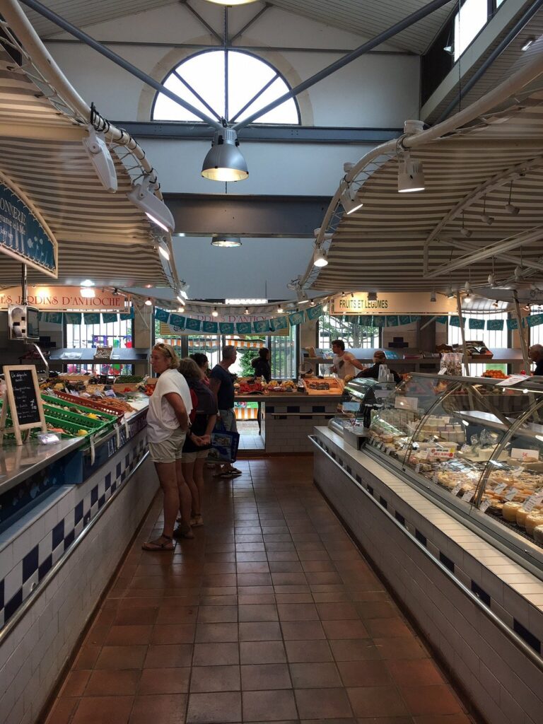 Inside the Marché Saint-Martin in Paris