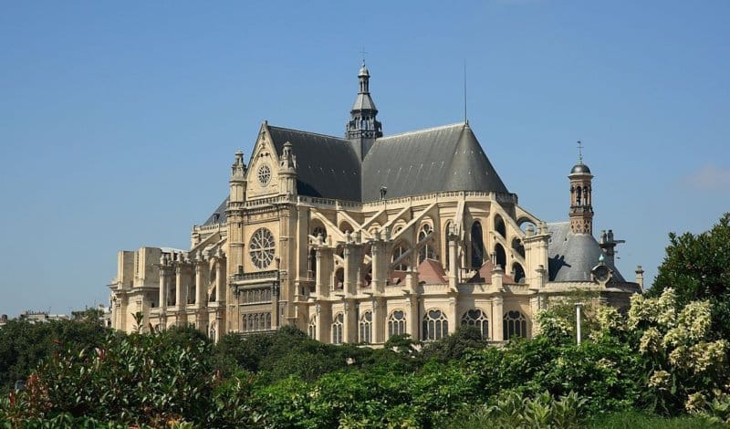 An outside view of Saint Eustache Church