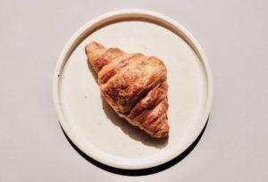 Croissant On a Plate