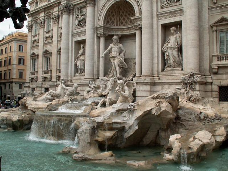 Trevi Fountain and Sculptures