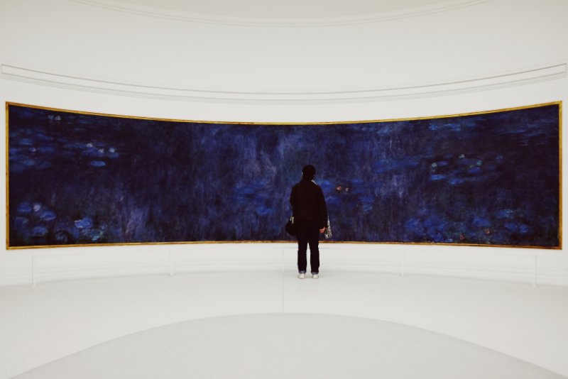 Visitor at Musée de l'Orangerie