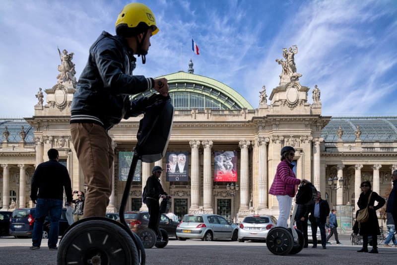 Tourists In Front of Grand Palais