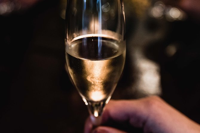 Champagne Tasting for Two in Paris with a wine glass.