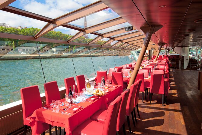 Paris Seine River Bateaux Mouches Early Evening Dinner Cruise majestic tour.