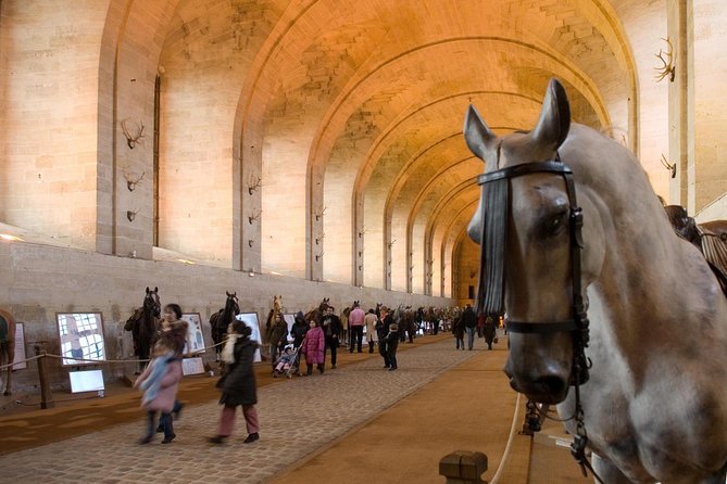 Private Chantilly & Horse Museum with Minivan with impressive collection of horse-related artifacts at the museum, from ancient saddles to modern racing gear.