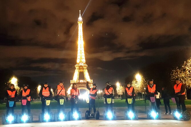 Segway by night ! Illuminated Paris Review with Group Tour.