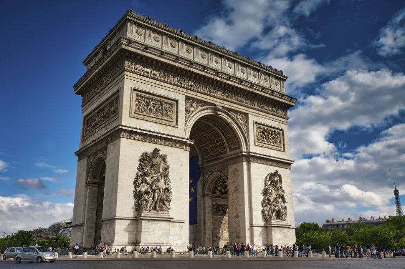 Exterior of Arc de Triomphe