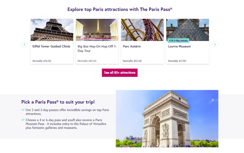 ParisPass Homepage