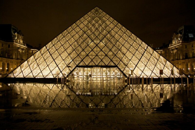 Louvre Pyramid entrance