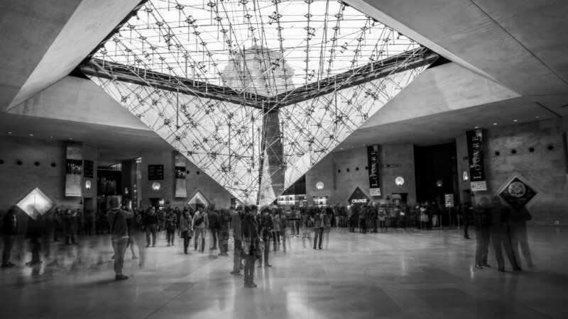 Inverted Glass Pyramid, Louvre Museum, Paris