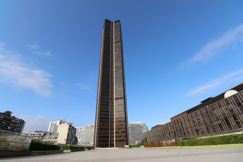 Montparnasse Tower and Blue Sky