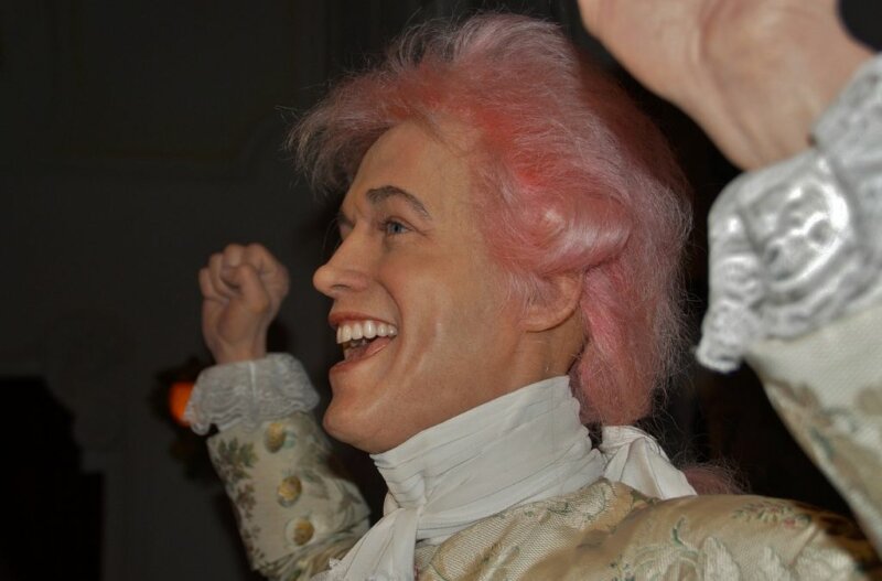 Mozart wax figure in Musee Grevin