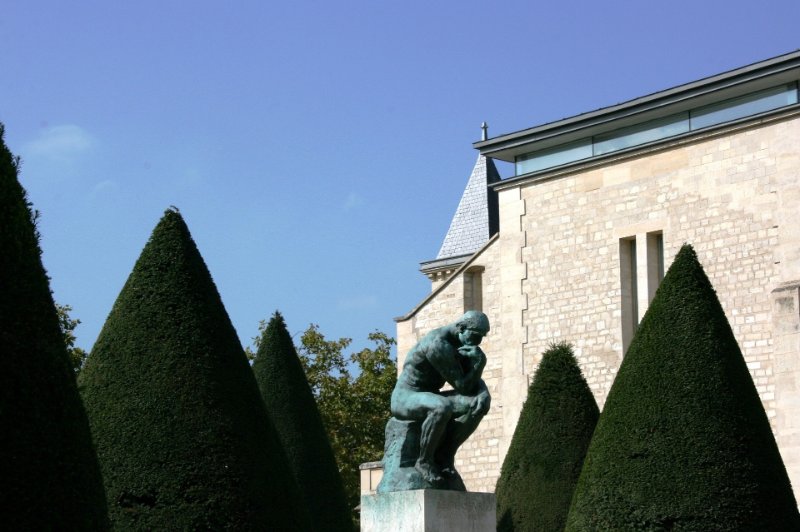 The Thinker Sculpture in the Garden