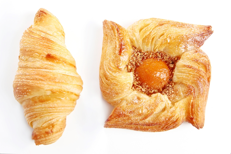 Croissant and Apricot Croissant