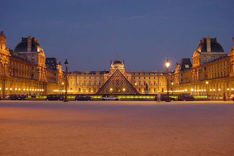 Louvre Museum at night