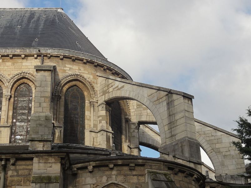 Saint Germain Church Gothic flying buttresses