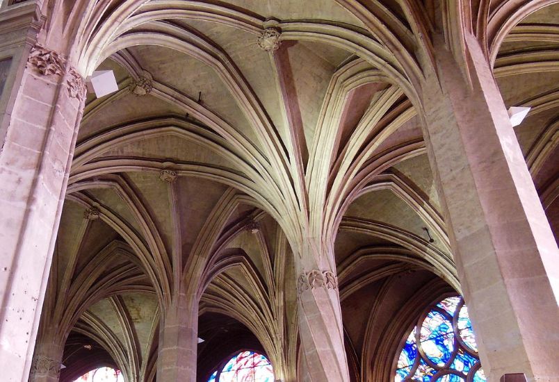 Twisted Pillar in Saint Severin Church, Paris