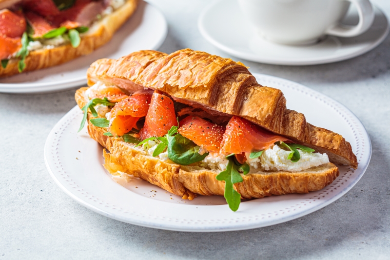 croissant aux saumon