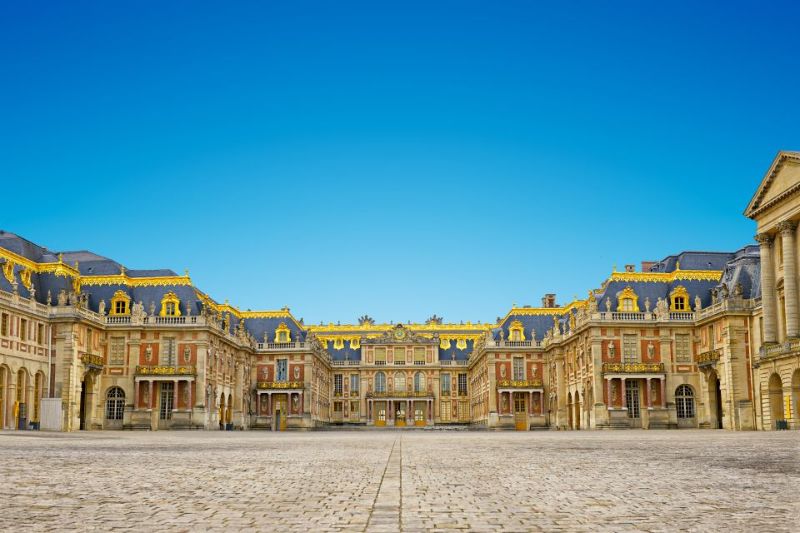 A Spectacular Panoramic View of the Versailles Palace in Paris France