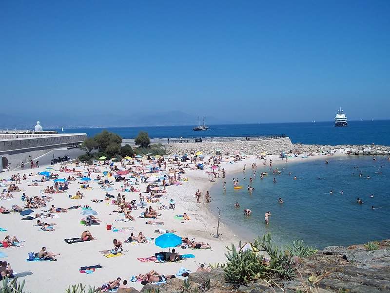 Antibes, France Plage de la Gravette