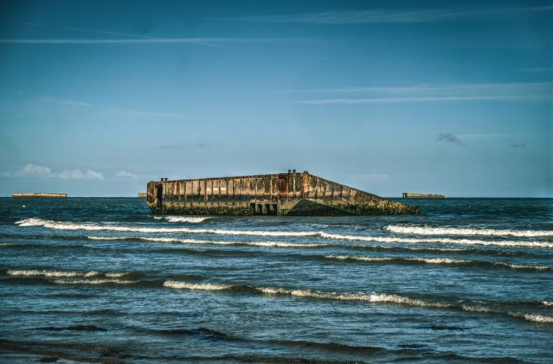 Arromanches les Bains in Normandy, France