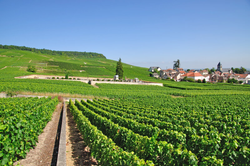 Wine Village of Oger in Champagne-Ardenne near Epernay, France