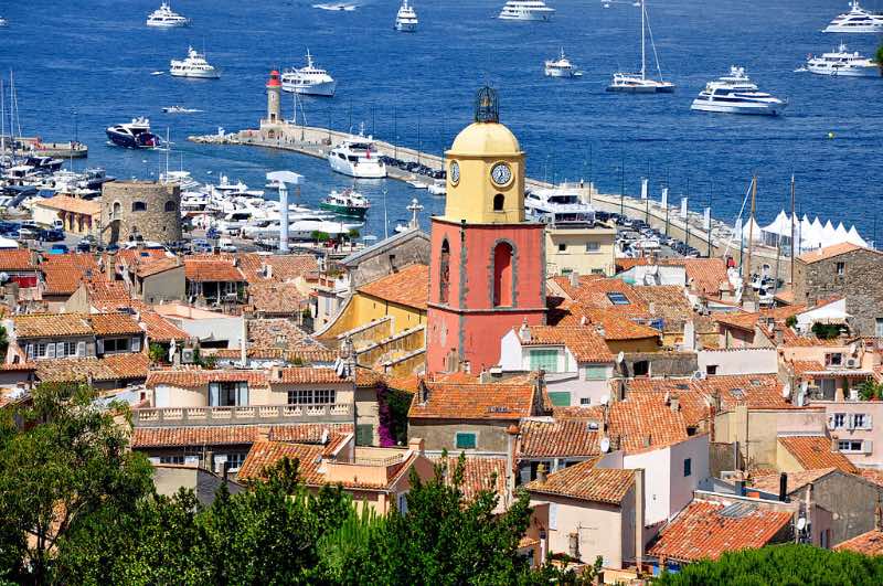 panoramic view of Saint-Tropez France